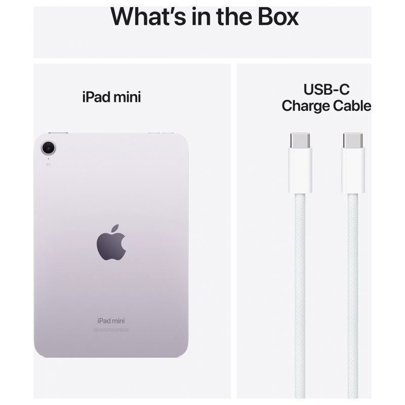 Apple iPad mini (7th generation, 8.3 Inch, Wi-Fi, 128GB) - Purple