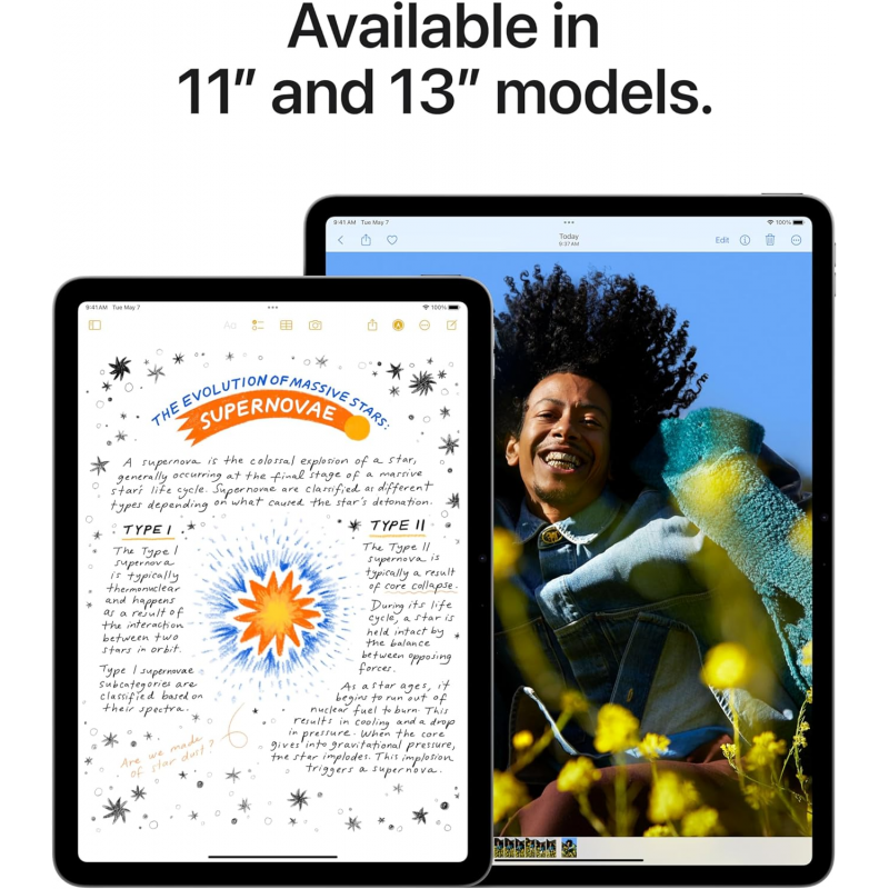 Apple iPad Air 2024 (WiFi, M2 Chip, 11-inch, 1TB) - Starlight
