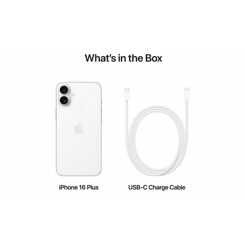 Apple iPhone 16 Plus (512GB) - White (US Spec, E-Sims only)