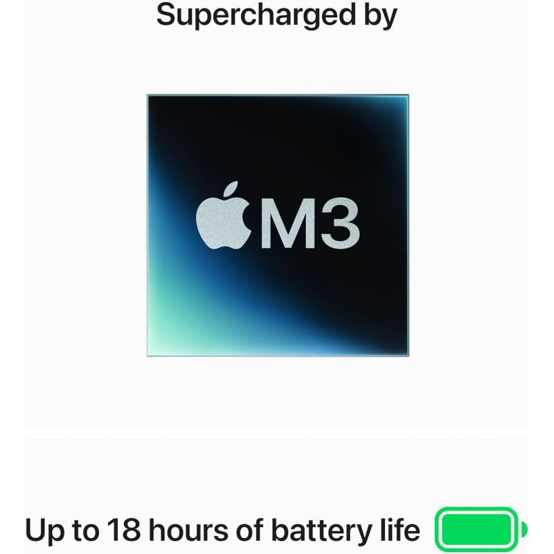 Apple MacBook Air 2024 (13.6-inch, M3, 16GB + 256GB SSD) - Space Grey
