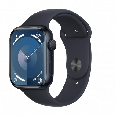 Apple Watch Series 9 (GPS, 45mm) - Midnight Aluminium Case with S/M Midnight Sport Band
