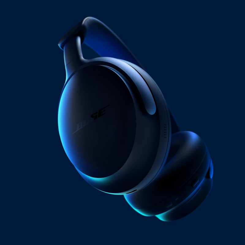 Bose QuietComfort Ultra Wireless Noise Cancelling Headphones with Spatial Audio - Lunar Blue