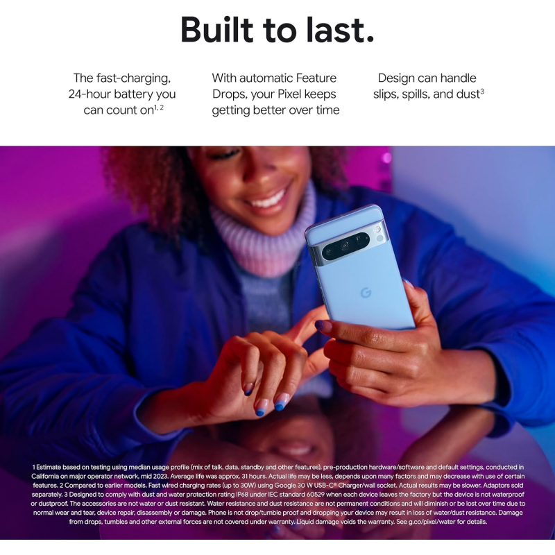 Google Pixel 8 Pro 5G Smartphone (12+128GB) - Procelain