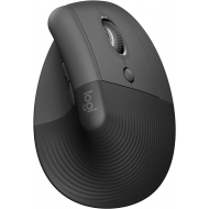 Logitech Lift Vertical Ergonomic Mouse, Wireless - Black