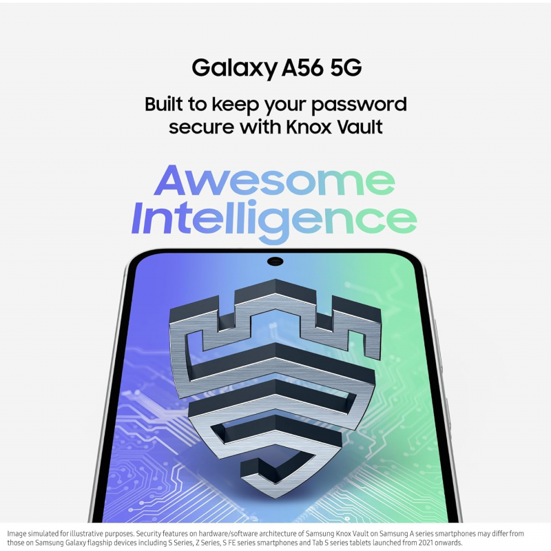 Samsung Galaxy A56 5G Smartphone (Dual-SIMs, 8+256GB) - Awesome Lightgrey