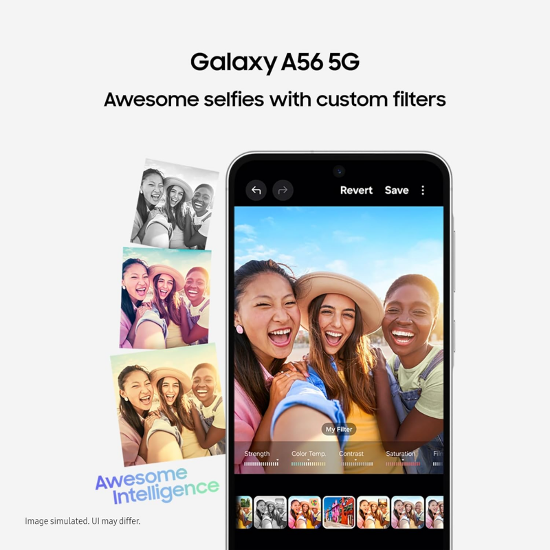 Samsung Galaxy A56 5G Smartphone (Dual-SIMs, 8+256GB) - Awesome Olive
