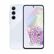 Samsung Galaxy A35 5G Smartphone (Dual-SIMs, 8+128GB) - Awesome Iceblue
