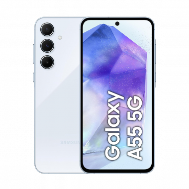 Samsung Galaxy A55 5G Smartphone (Dual-SIMs, 8+128GB) - Awesome Iceblue