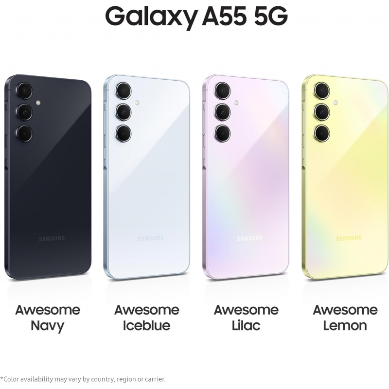Samsung Galaxy A55 5G Smartphone (Dual-SIMs,12+256GB) - Awesome Navy