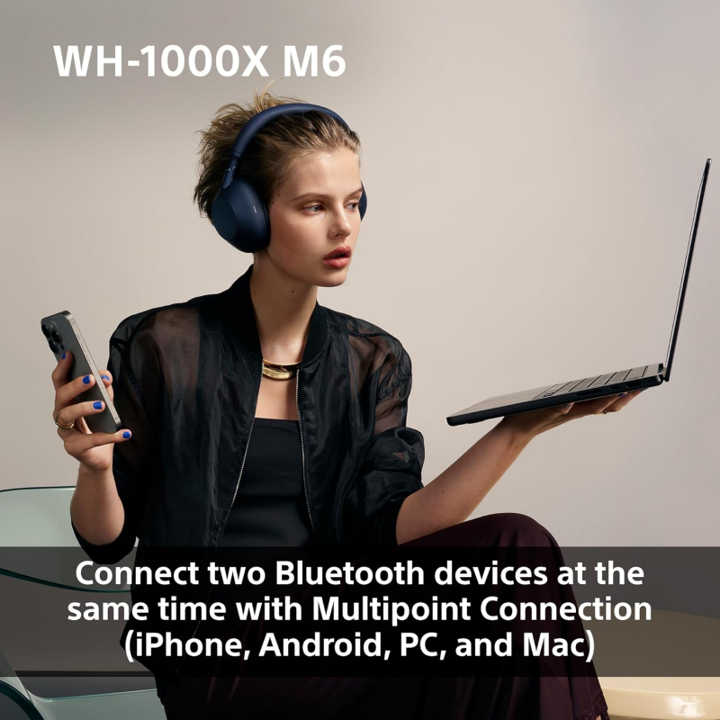 Sony WH-1000XM6 Wireless Noise Cancelling Headphones - Silver