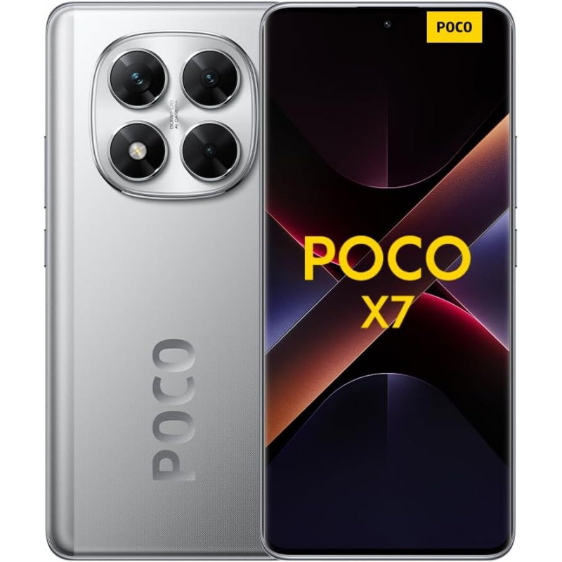 Xiaomi Poco X7 5G Smartphone (Dual-Sim, 8+256GB) - Silver