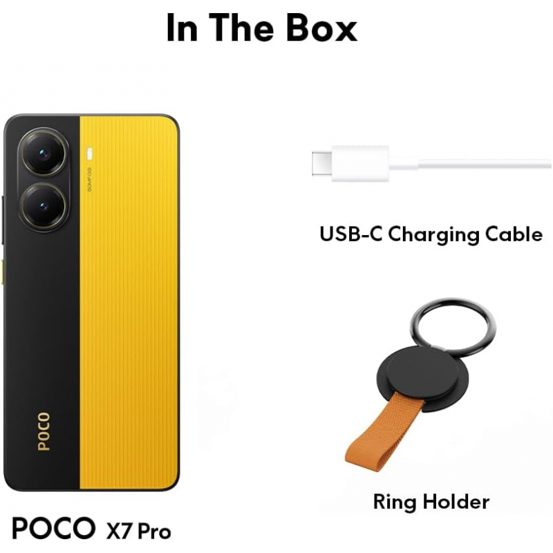 Xiaomi Poco X7 Pro 5G Smartphone (Dual-Sim, 12+512GB) - Yellow