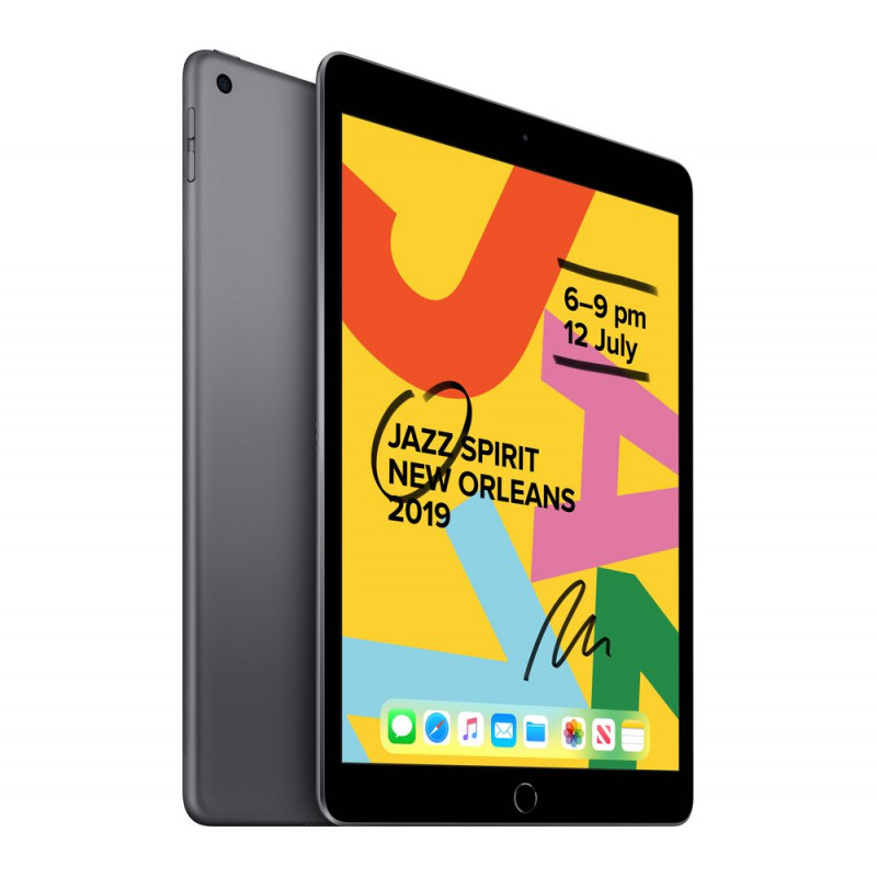 Renewed - Apple iPad 7th Generation (2019, 10.2-inch, Wi-Fi, 128GB) - Space Grey