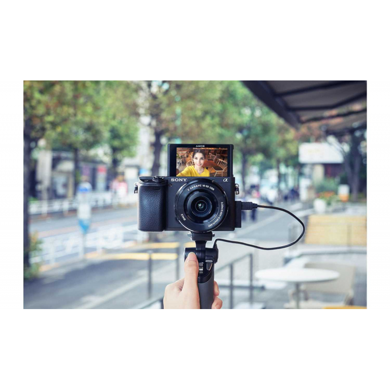 Sony Alpha ZV-E10L vlog camera with 16-50mm lens